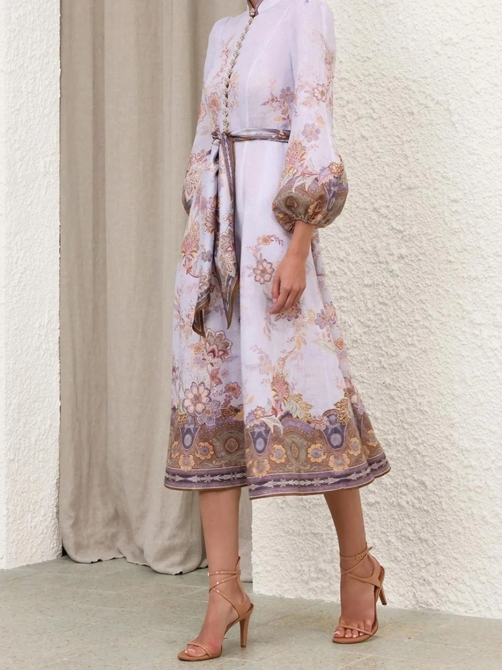 Zimmermann Luna Buttoned Midi Dress – Rare | NWT | Size 1 (US 6) - Picture 3 of 9